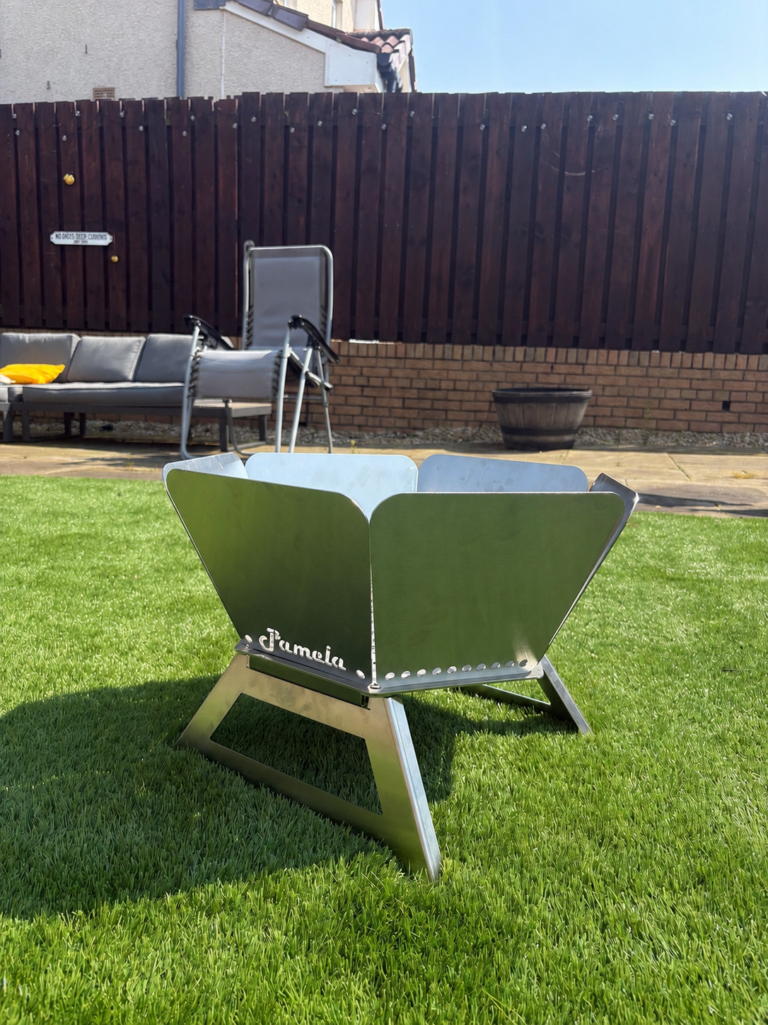 Custom Hex Portable Stainless Steel Fire Pit