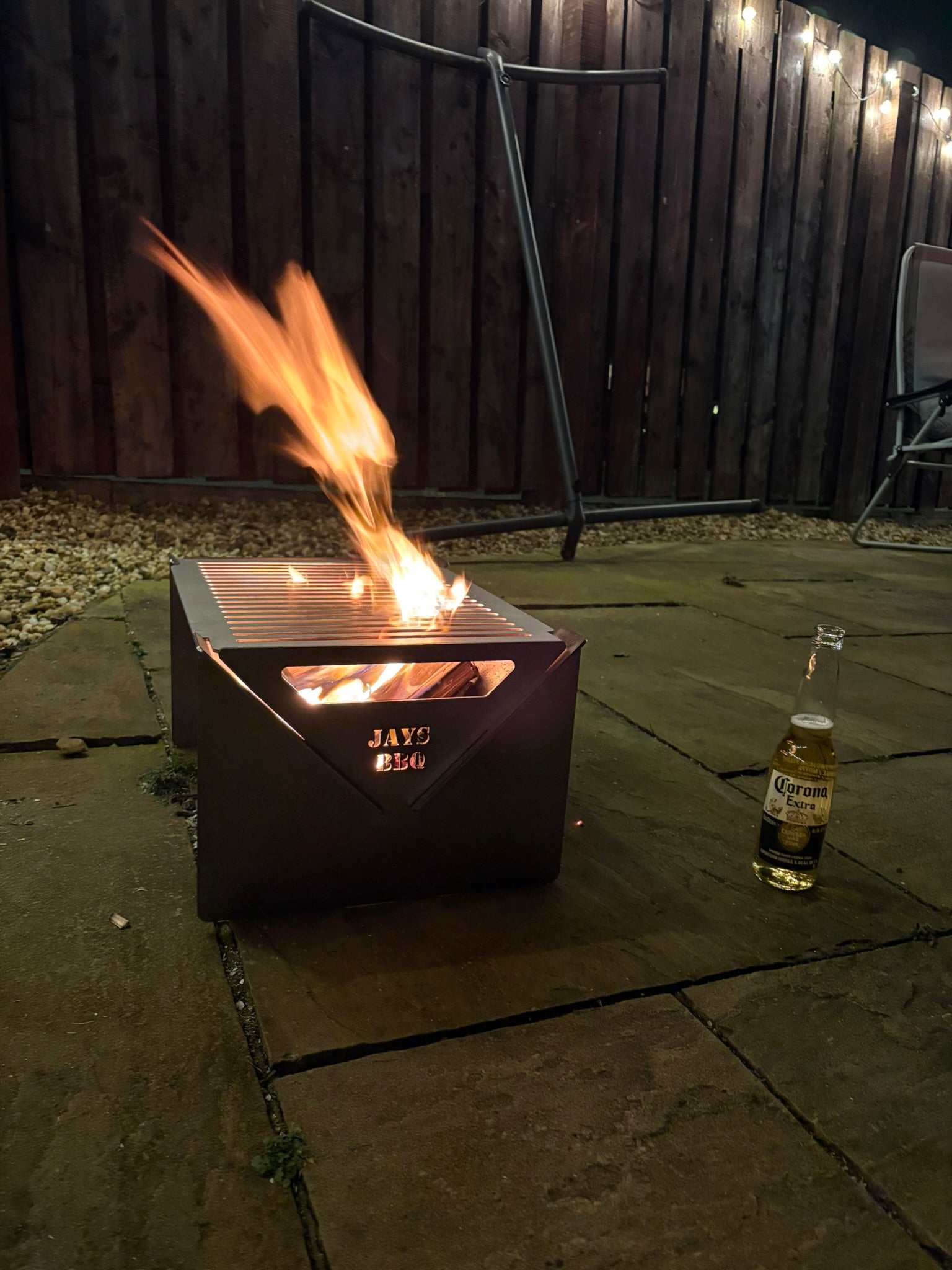 Custom - Portable BBQ grill and fire pit. Heavy duty, flat pack.