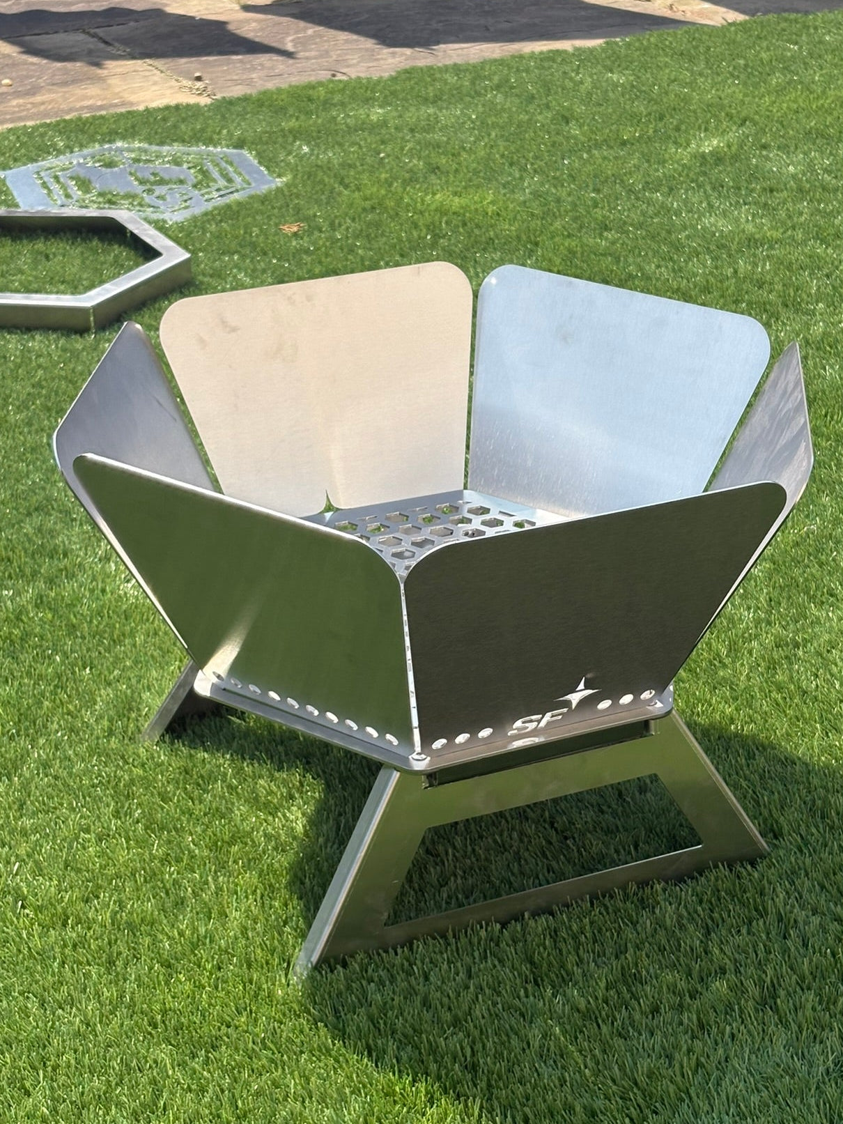 Hex Portable Stainless Steel Fire Pit