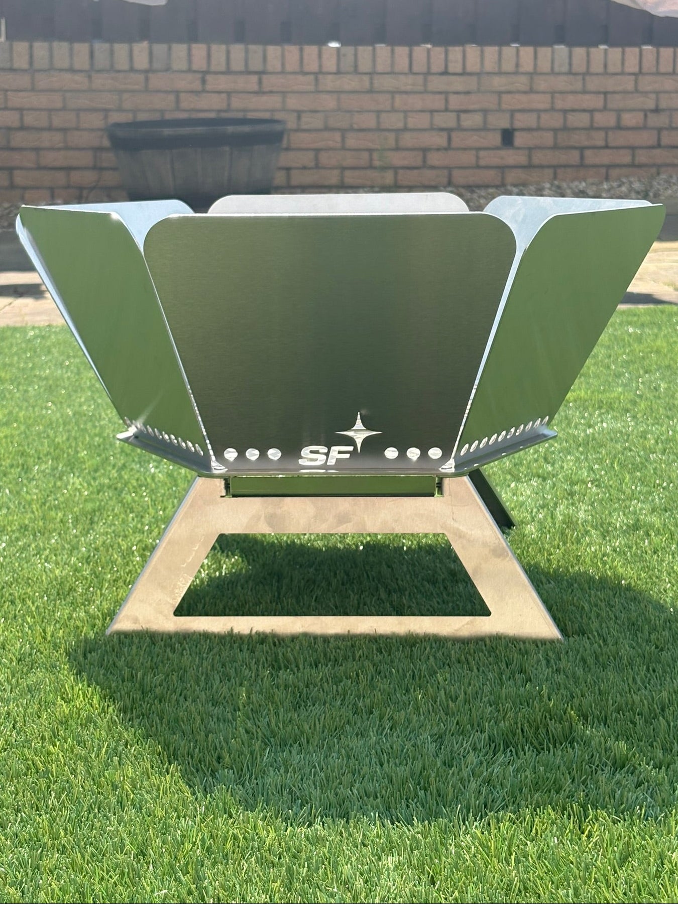 Hex Portable Stainless Steel Fire Pit