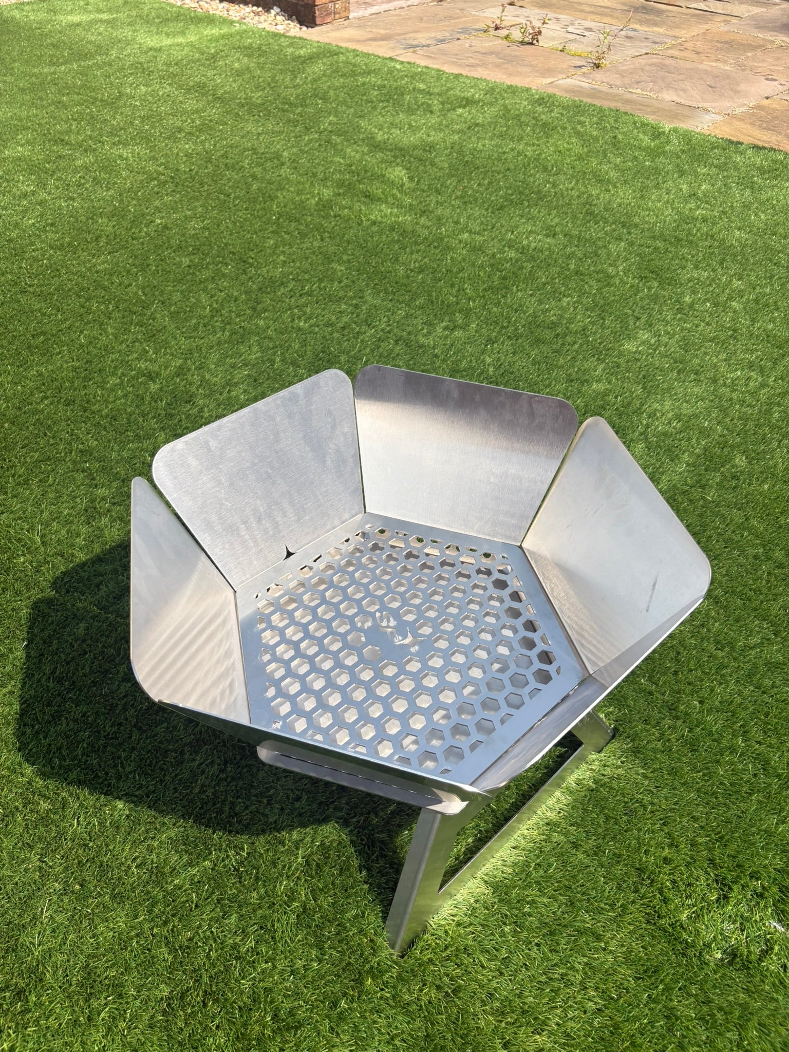 Hex Portable Stainless Steel Fire Pit