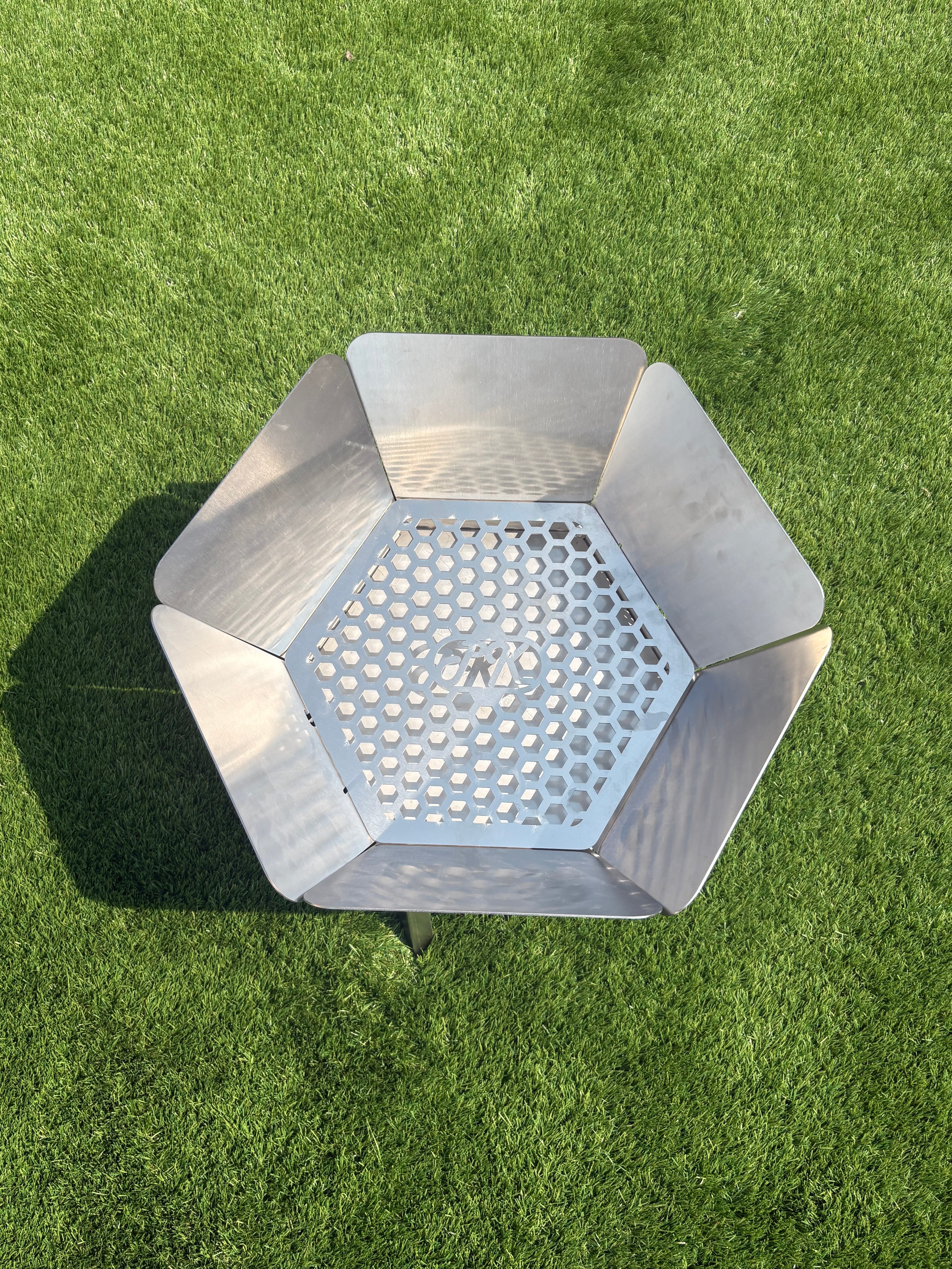 Custom Hex Portable Stainless Steel Fire Pit